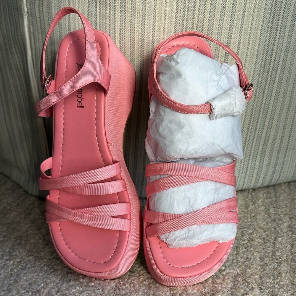 Jeffrey Campbell Pink Strappy Sandals size 9 never worn